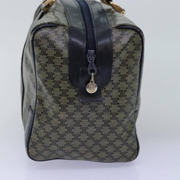 CELINE Macadam Canvas Boston Bag Navy - Picture 4 of 12